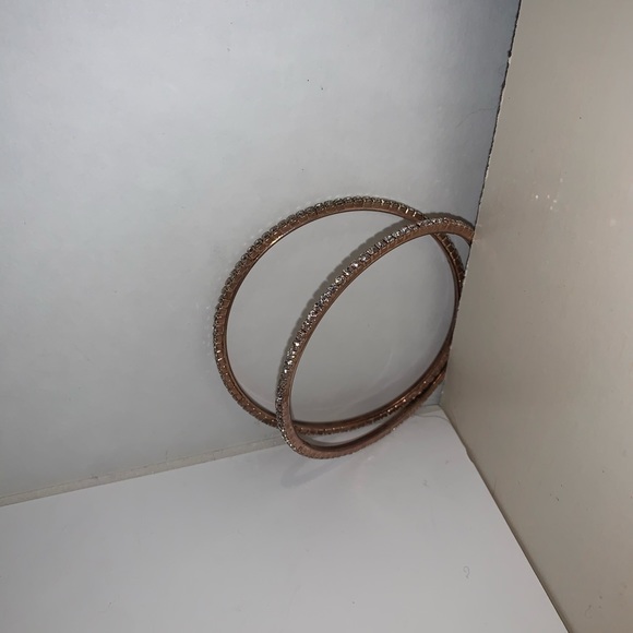 Diamond Rose Gold Bangles - Picture 2 of 3